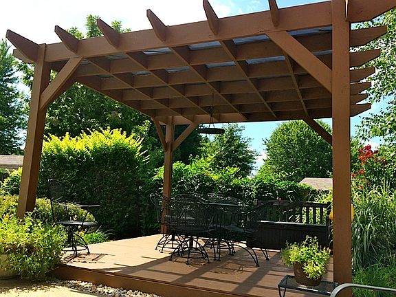 Shaded pergola