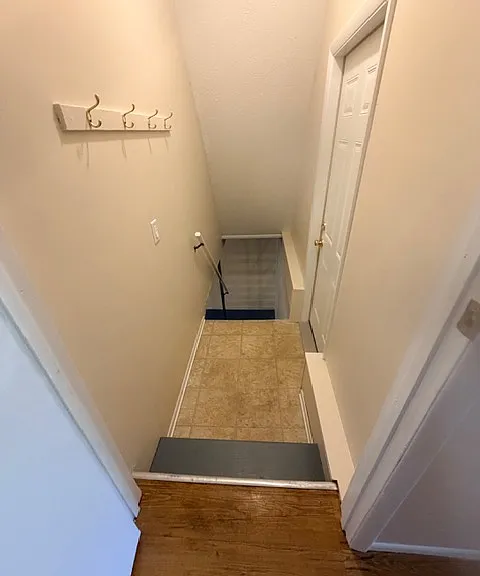 Stairs to basement/garage entry