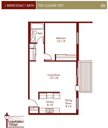 Floor plan 1BR