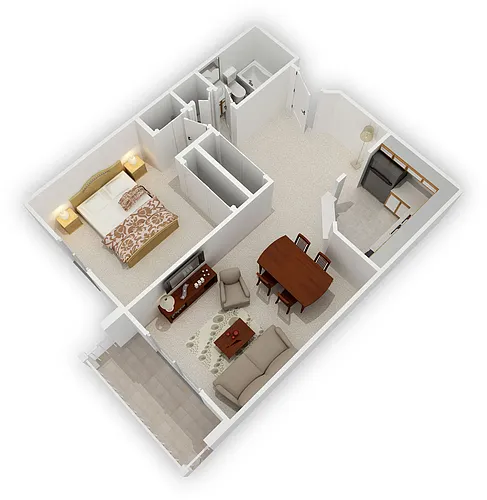 Floor plan 1 Bedroom