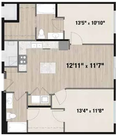Floor plan 2-1IIa
