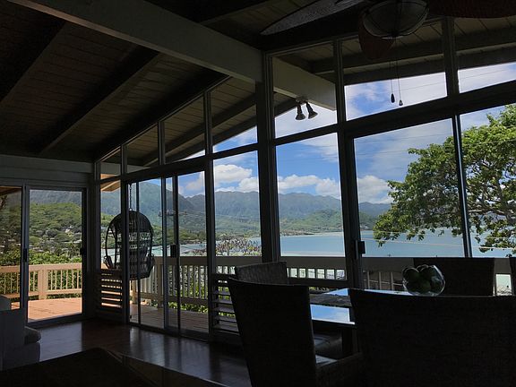 Looking out from the front room