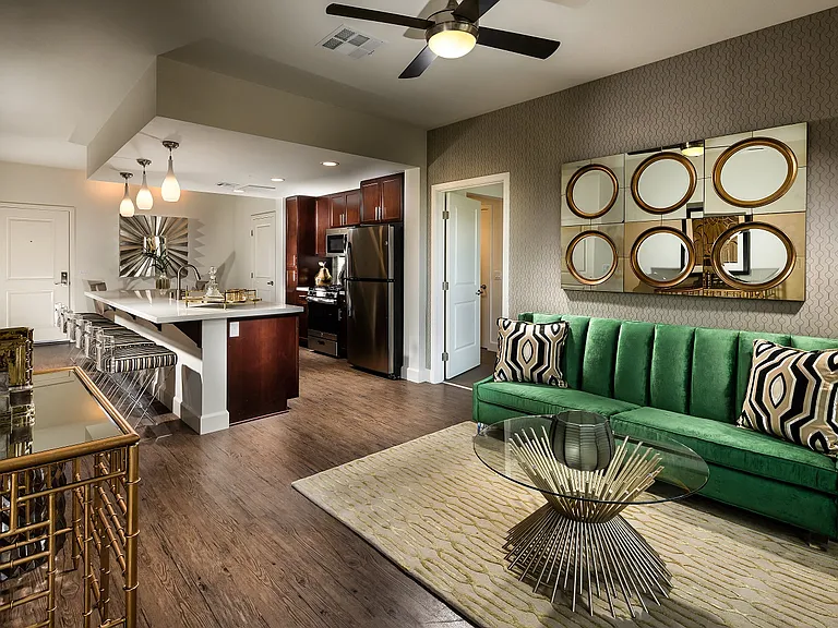 Corona, CA Metro at Main Apartments living room
