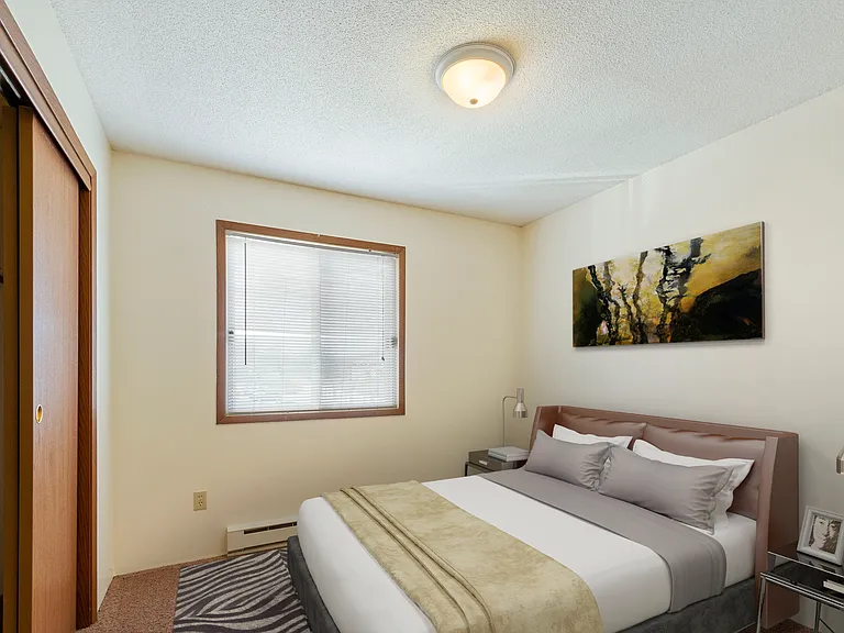 Staged bedroom