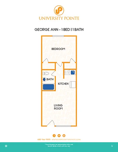 Floor plan One Bedroom