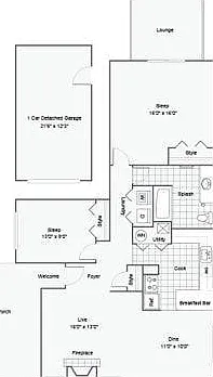 2-Bed 1-Bath Ranch 2-Bed 1-Bath Ranch