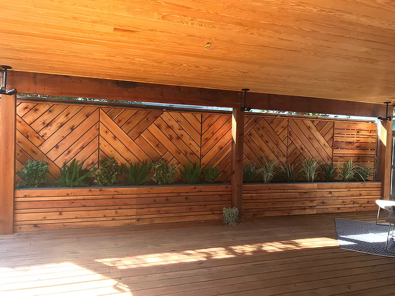 Covered back deck