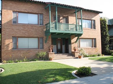 front of building