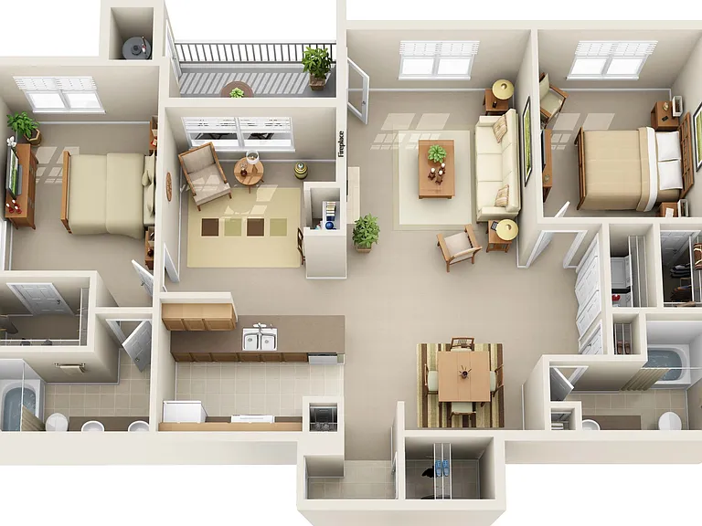 2 Bedroom | 2 Bath | 1414 SF 2 Bedroom | 2 Bath | 1414 SF