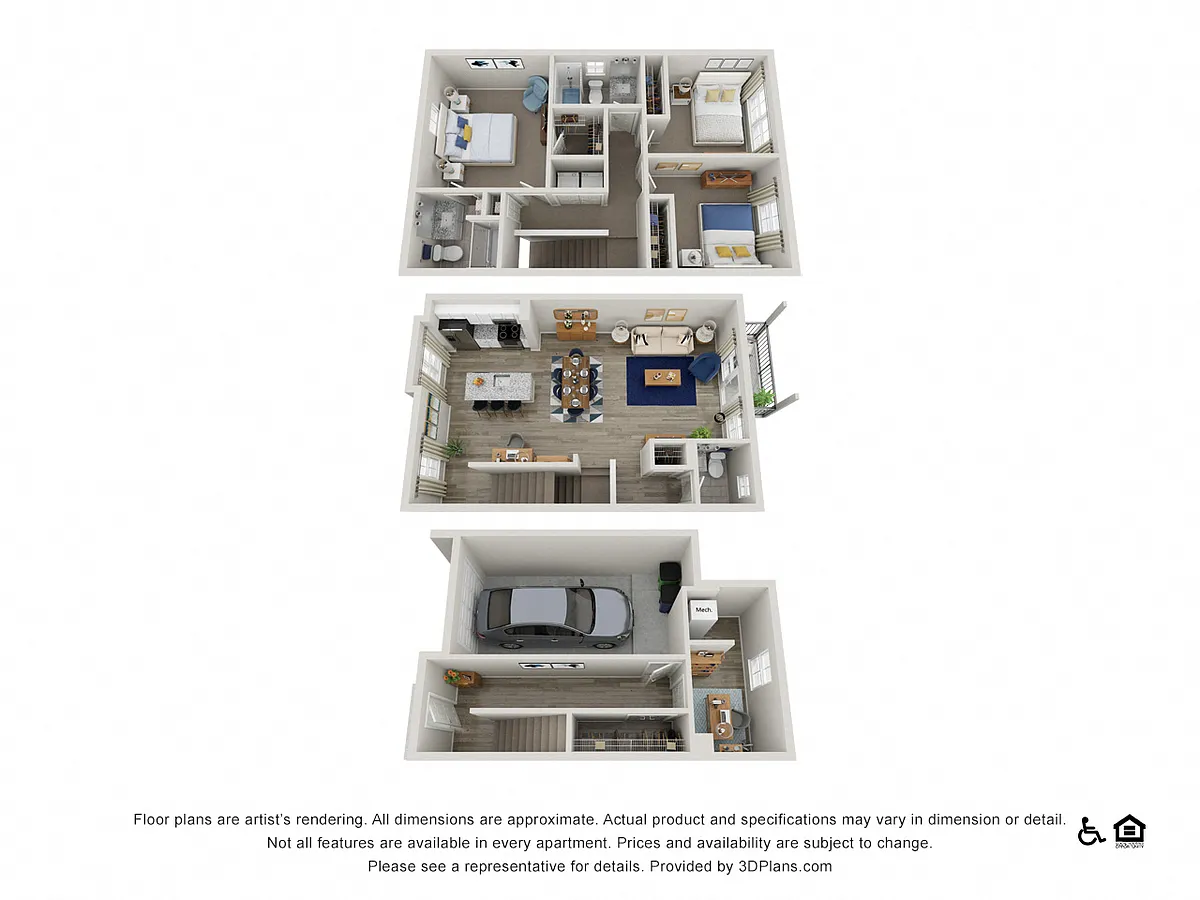 Floor plan The Cary Townhome