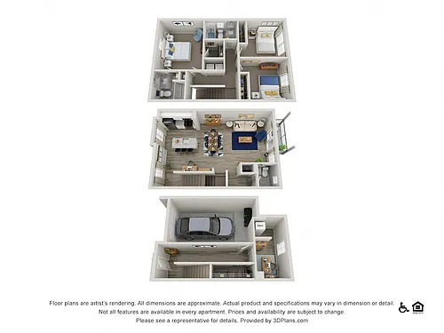 Floor plan The Cary Townhome