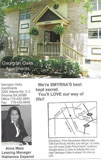 Flyer for Georgian Oaks