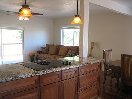 View from kitchen into livingroom