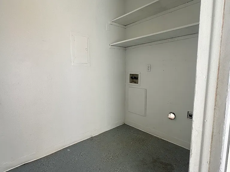 Laundry Hookup and Storage