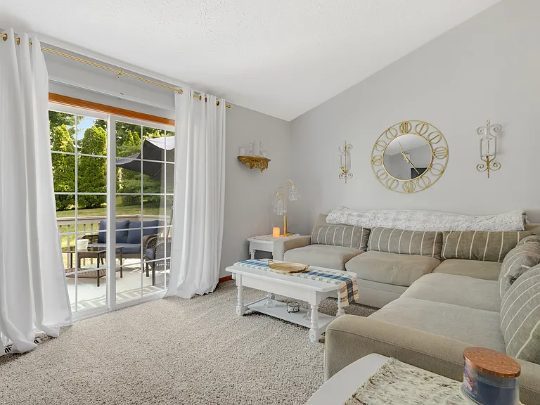 Living Area with Exterior Deck