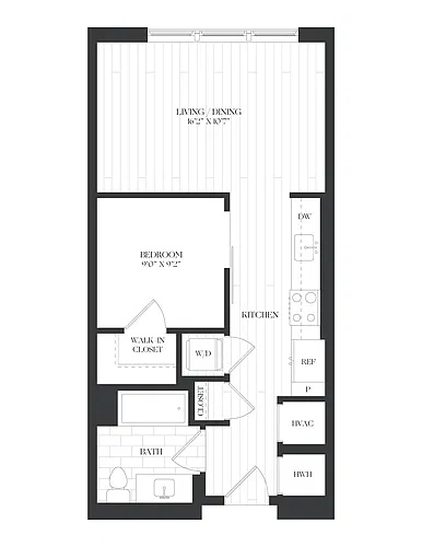 Floor plan Studio-ST-1-The Barrett