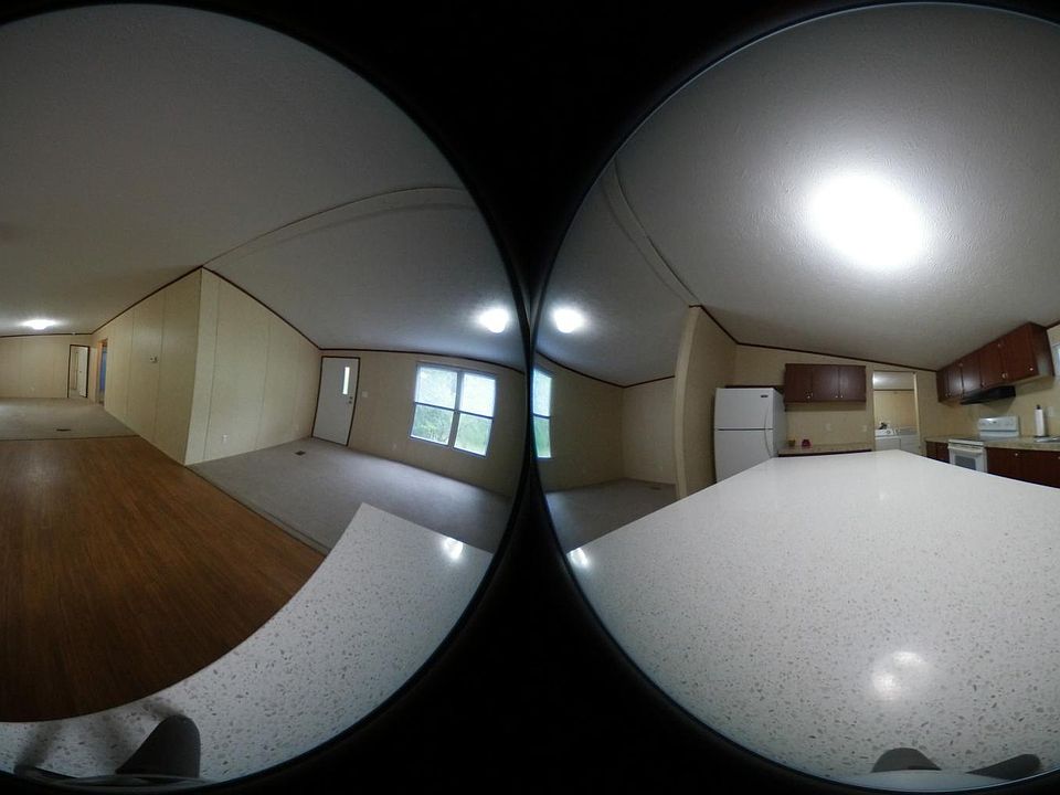 Kitchen, laundry room, front living room, family room.