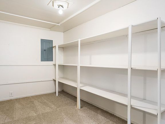 Basement storage area and new circuit panel