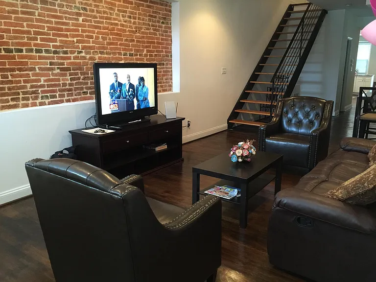 Living Room - Furnished (Sofa, armchair, coffee table, TV and stand