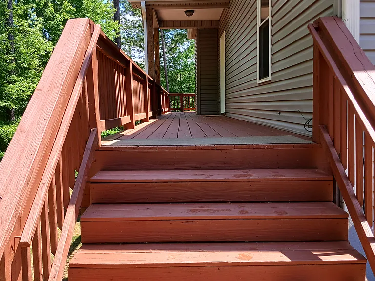 Entering the house from the deck