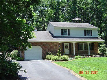 front from road