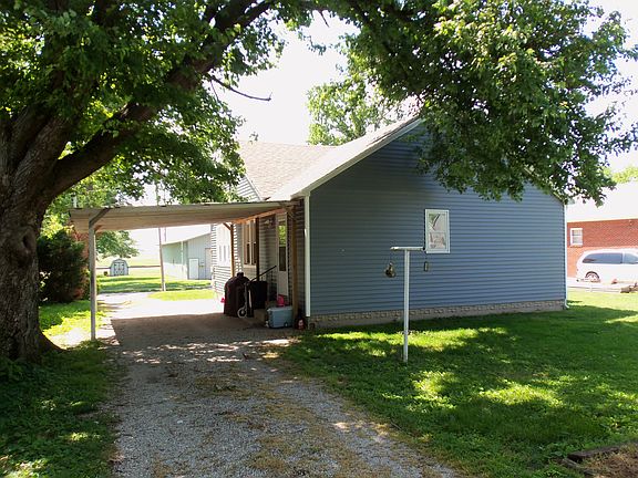 Back of home Carport