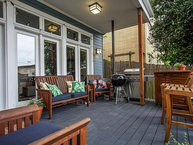 Private patio and garden