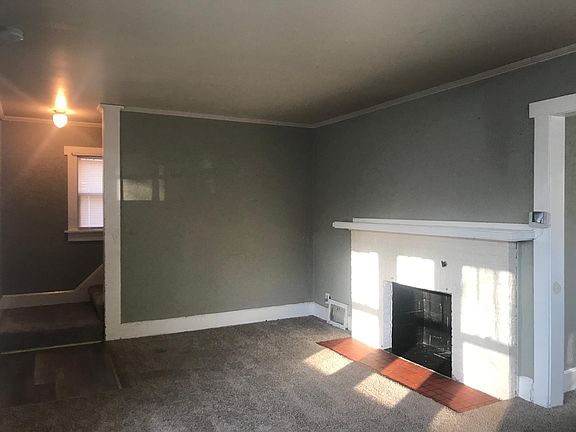 Living Room with firebox.