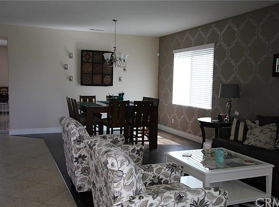 entry and dining room