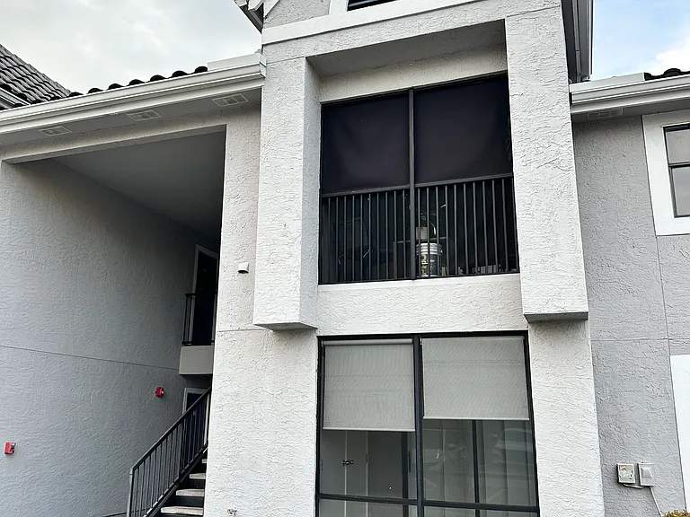 the balcony from outside-bottom level
