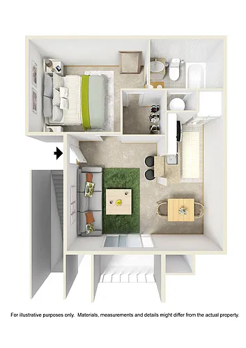 Floor plan Studio