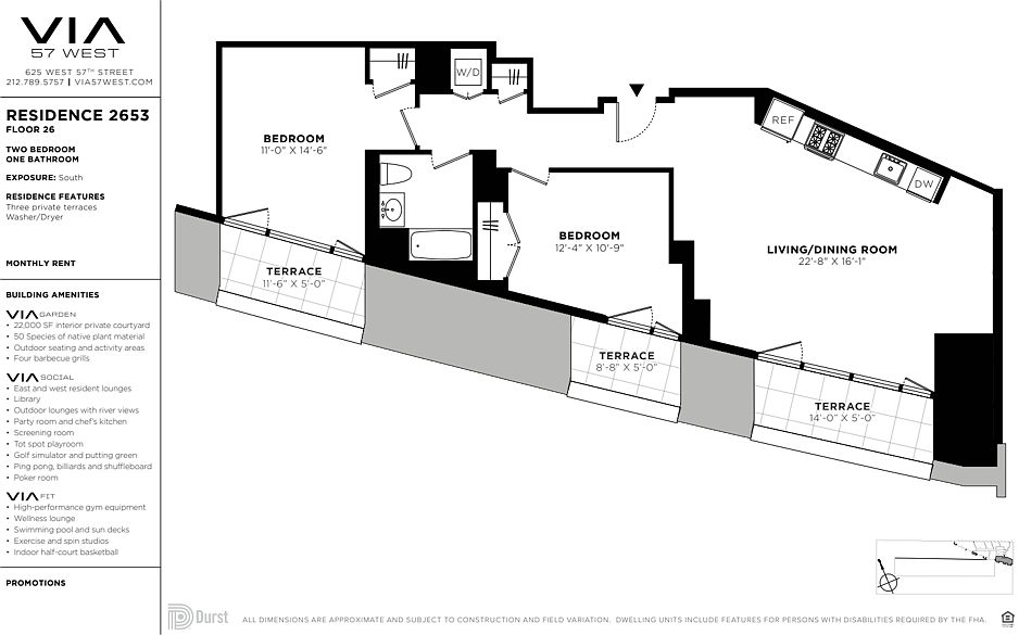 1st image of 625 W 57th St APT 2653