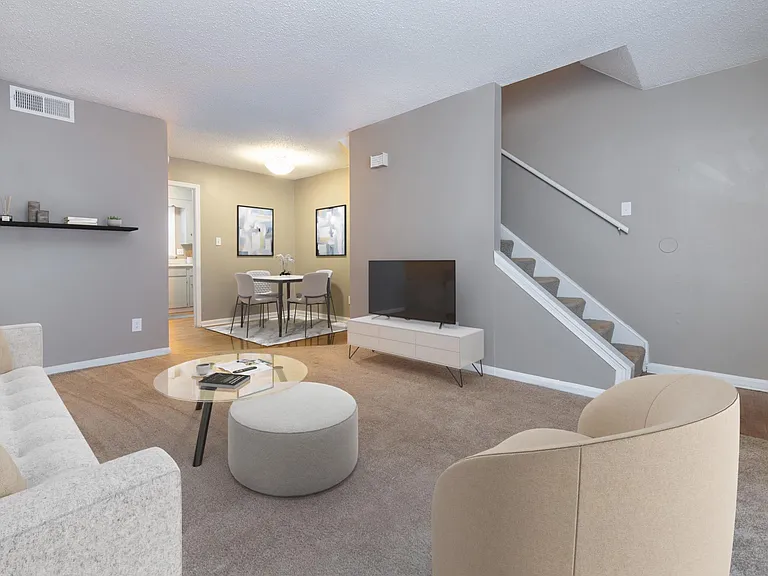Classic townhome living room