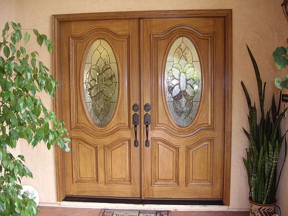 Dbl Entry Oak Doors