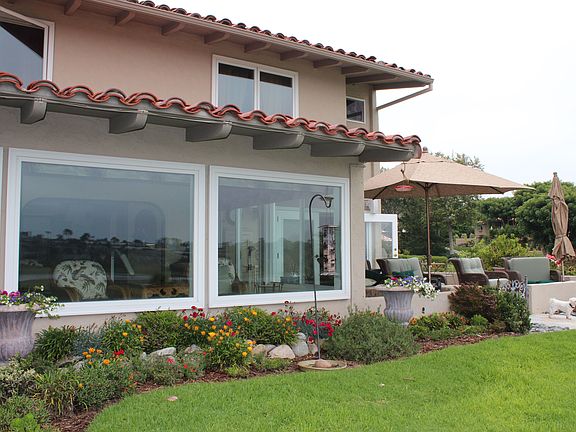 Back patio from viewside