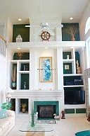 Dramatic Living Room with Fireplace