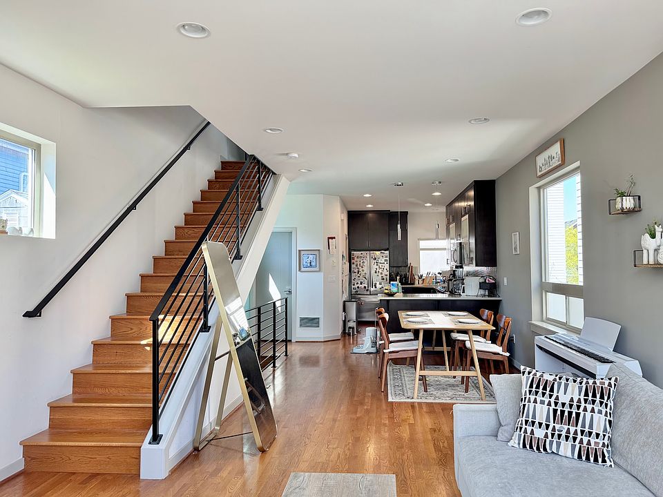 Kitchen and stairs