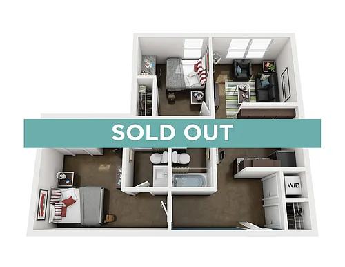 Floor plan 2BR/2BA - Elite Tech
