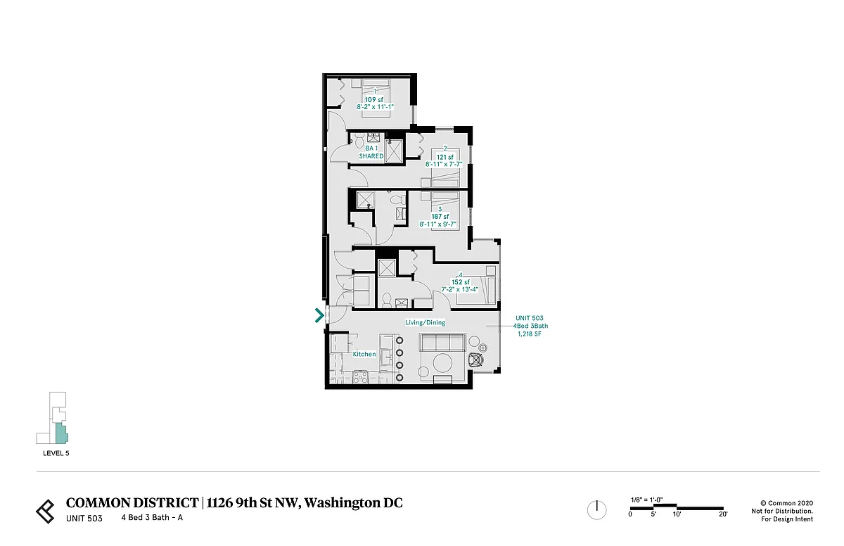 Floor plan 502 - 503 - Price Per Bed