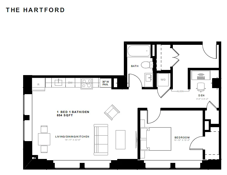 Floor plan The Hartford