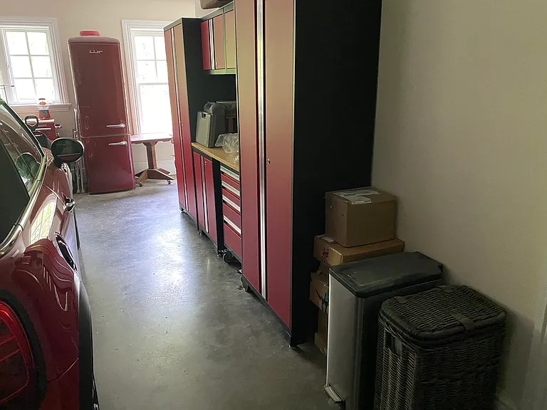 Garage includes both home and garden tools