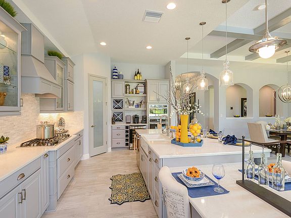 Gourmet Kitchen and View to Foyer Bayshore I at Waterset