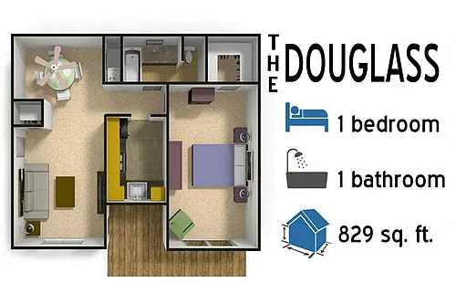 Floor plan The Douglass