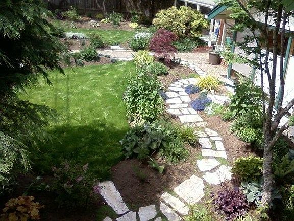 Birdseye view of garden