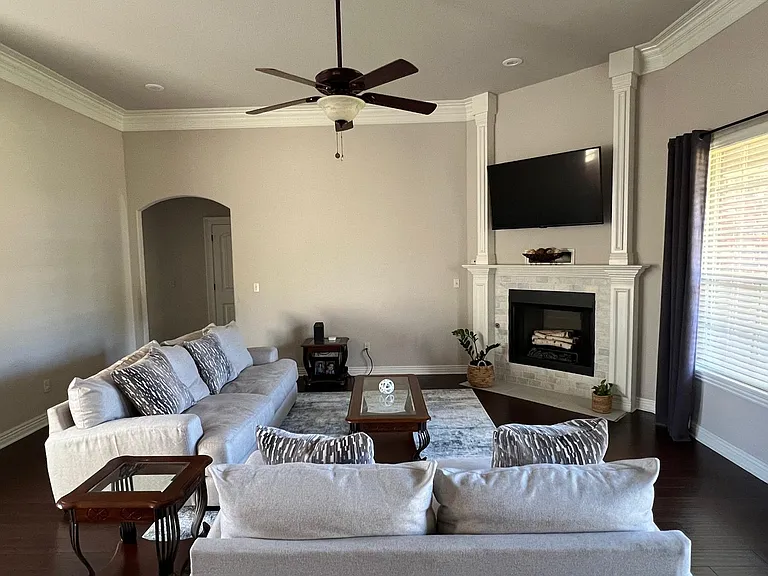Living Room with Fireplace