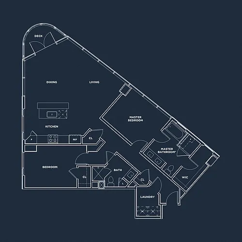 Floor plan TWO BEDROOM
