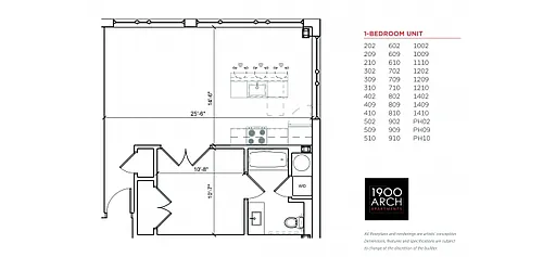 Floor plan 1109