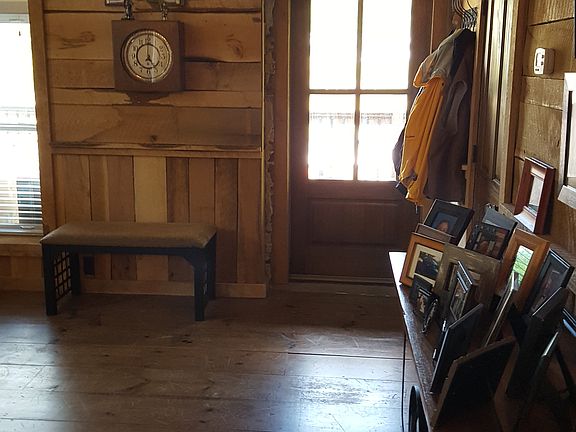 View of door to back deck