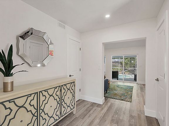 Spacious interior entry