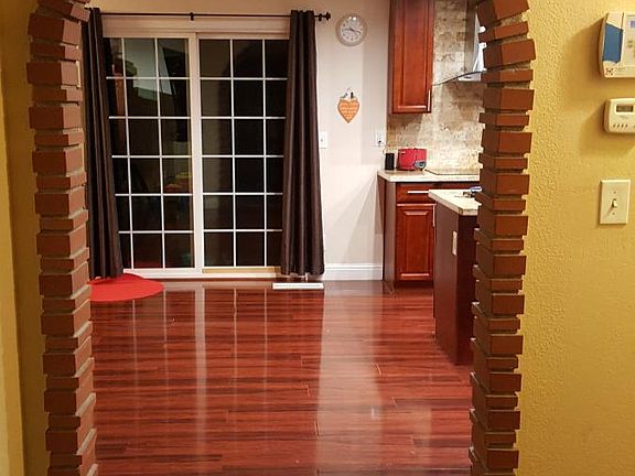 remodeled archway into kitchen/dining area